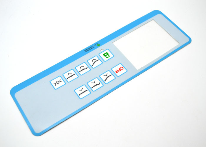 Panneau plat de relief de contact à membrane de clés, clavier numérique de contact à membrane