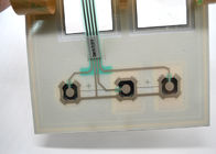 Commutateur de bouton poussoir tactile de membrane de dôme en métal avec le logo clair de coutume de la fenêtre deux