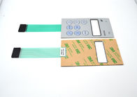 Contact à membrane imperméable tactile de relief avec le film de protection sur le recouvrement