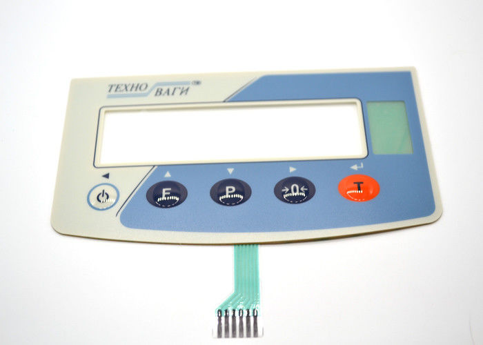 Type tactile de relief de dôme en métal d'éraflure de contact à membrane de 5 boutons anti- non