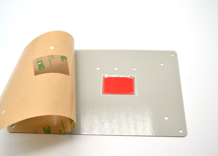 Type plat panneau de contact à membrane non tactile avec la fenêtre de transparent colorée par rouge