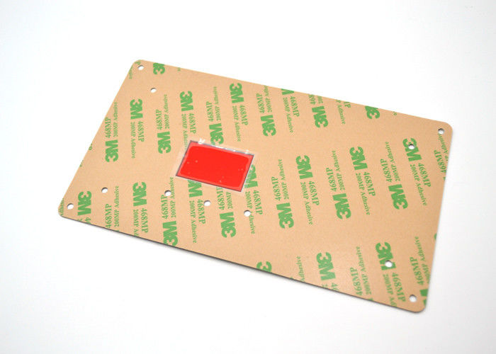 Type plat panneau de contact à membrane non tactile avec la fenêtre de transparent colorée par rouge