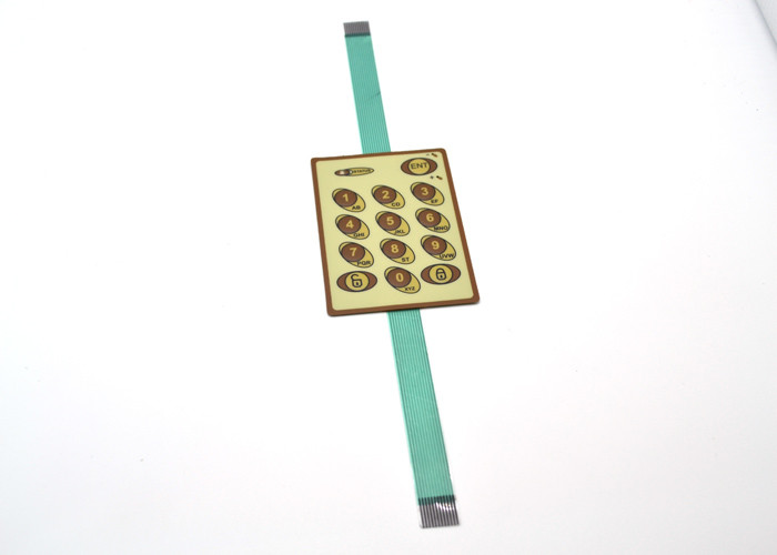 Le contact à membrane de dôme en métal de LED avec 2 circuits/a gravé le bouton en refief extérieur tactile