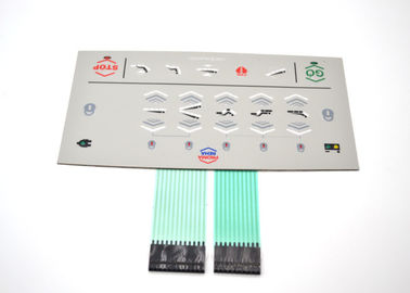 Clavier numérique tactile de relief étanche à l'humidité de contact à membrane de LED pour les instruments médicaux